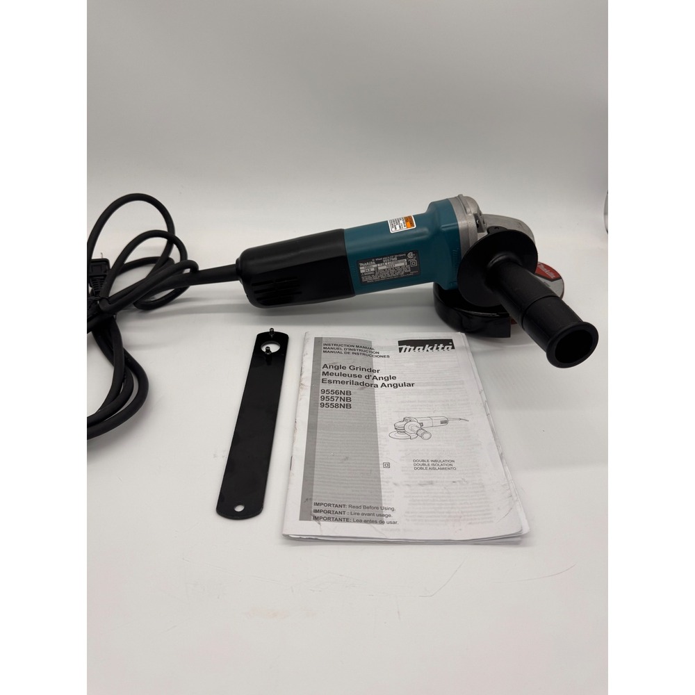 Makita 9557NB 4-1/2 Inch Corded Angle Grinder 7.5A 11000 RPM Teal Black - Picture 8 of 8
